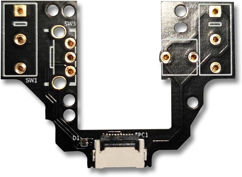Hokeyio Hot-Swap Micro Switch PCB Kit for Logitech G Pro X Superlight 2 DEX GPW4 Mice – ENIG Gold Pads, 6-Claw Clamps | Fix Double-Click & Customize Clicks - Image 1